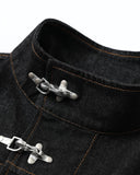 Metal Toggle Raw Denim Jacket | Inflation Streetwear INFLATION