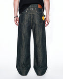 Cinch Back Bamboo Weave Jeans | Inflation Streetwear INFLATION