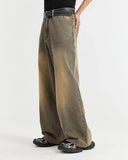 Brown Acid Wash Baggy Jeans | Inflation Streetwear INFLATION