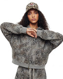 Leopard Print Boxy Zip Up Hoodie | Inflation Streetwear INFLATION