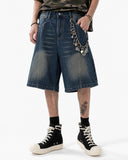 Deconstructed Washed Denim Jorts | Inflation Streetwear INFLATION