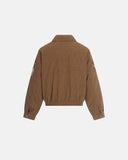 Horse Embroidery Suede Clasp Padded Jacket | Inflation Streetwear INFLATION
