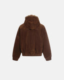 Faux Fur Lined Clasp Bomber Jacket | Inflation Streetwear INFLATION