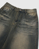 INFLATION Streetwear Washed Loose-fit Denim Pants INFLATION