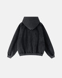 Contrast Stitching Distressed Wash Zip Up Hoodies | Inflation Streetwear INFLATION