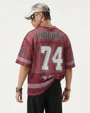 V-neck Graphic Mesh Jersey | Inflation Streetwear INFLATION