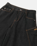 Back Script Graphic Barrel Jeans | Inflation Streetwear