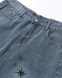 Washed Graffiti Longline Jorts | Inflation Streetwear INFLATION