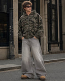 Camouflage Zip Up Jacket | Inflation Streetwear INFLATION