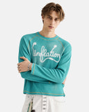 Script Logo Waffle Knit Long Sleeve T-Shirt | Inflation Streetwear