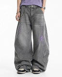 spider web barrel jeans streetwear outfit
