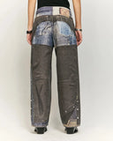 Colorblock Digital Printing Cotton Jeans | Inflation Streetwear INFLATION