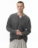 V-neck Long Sleeve Waffle Tees | Inflation Streetwear INFLATION