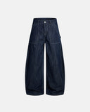 Dark Indigo Baggy Barrel Jeans | Inflation Streetwear INFLATION