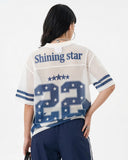 Star Graphic Oversized Mesh Jersey | Inflation Streetwear INFLATION