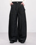 Dark Indigo Baggy Barrel Jeans | Inflation Streetwear INFLATION
