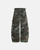 Double Waist Camo Cargo Pants | Inflation Streetwear INFLATION