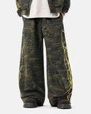 Camo Script Wide Leg Lounge Pants | Inflation Streetwear