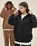 Fleece Double Zip Up Hoodies | Inflation Streetwear INFLATION