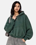 Washed Fleece Boxy Hoodie | Inflation Streetwear