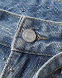 Rhinestone Baggy Barrel Jeans | Inflation Streetwear INFLATION