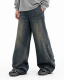 Deconstructed Straight-Leg Jeans | Inflation Streetwear INFLATION