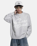 Script Letter Graphic Knit Sweater | Inflation Streetwear