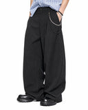 Pinstripe Pleated Barrel Trousers | Inflation Streetwear INFLATION