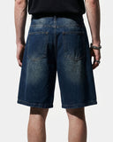 Deconstructed Washed Denim Jorts | Inflation Streetwear INFLATION