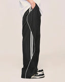 INFLATION Striped Side Wide Leg Track Pants INFLATION