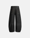 Raw Embroidery Baggy Jeans | Inflation Streetwear INFLATION