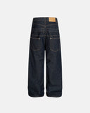 Double Waist Raw Baggy Jeans| Inflation Streetwear INFLATION