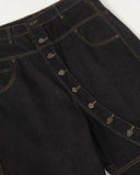 Buttons Up Raw Baggy Jeans | Inflation Streetwear INFLATION