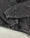 Distressed Stiching Aicd Wash Zip Up Hoodies | Inflation Streetwear INFLATION