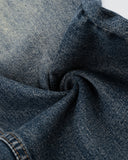 oversized distressed denim jeans detail