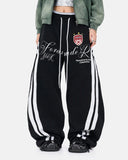 Washed Stripe Barrel Sweatpants | Inflation Streetwear