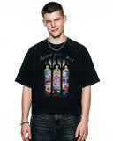 Washed Graphic Boxy Waffle T-Shirt | Inflation Streetwear INFLATION