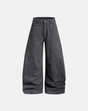 Washed Embroidered Barrel Cargo Pants | Inflation Streetwear