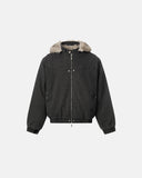Detachable Hooded Faux Fur Padded Jacket | Inflation Streetwear INFLATION