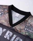 Camo Mesh Digital Print Jersey Tee | Inflation Streetwear INFLATION