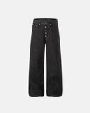 Raw Buttons Up Baggy Jeans | Inflation Streetwear INFLATION