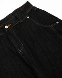 Contrast Stitch Raw Baggy Jeans | Inflation Streetwear INFLATION