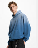 Blue Acid Wash Oversized Hoodie | Inflation Streetwear