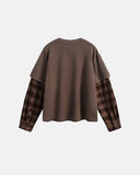 Distressed Plaid Layered Long Sleeve Tees | Inflation Streetwear INFLATION