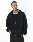 Acid Wash French Terry Zip Up Hoodies | Inflation Streetwear INFLATION