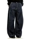 Raw Blue Wide Leg Denim Jeans | Inflation Streetwear INFLATION