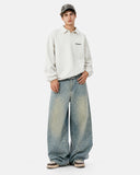 Polka Dot Rhinestone Baggy Jeans | Inflation Streetwear