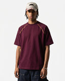 Contrast Color Stiching Stretch T-shirt | Inflation Streetwear