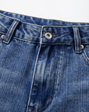 Cinch Back Distressed Denim Jorts | Inflation Streetwear INFLATION