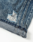 Cinch Back Deconstructed Distressed Barrel Jeans | Inflation Streetwear INFLATION